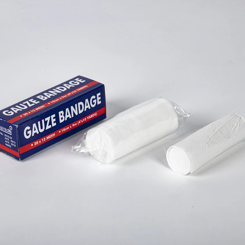 Medical Hot Sale Gauze Bandage Absorbent Cotton Gauze Bandage