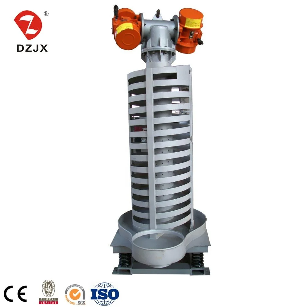 spiral sand lifting elevator/vibrating screw elevator/spiral vibrating conveyor for chemical powder
