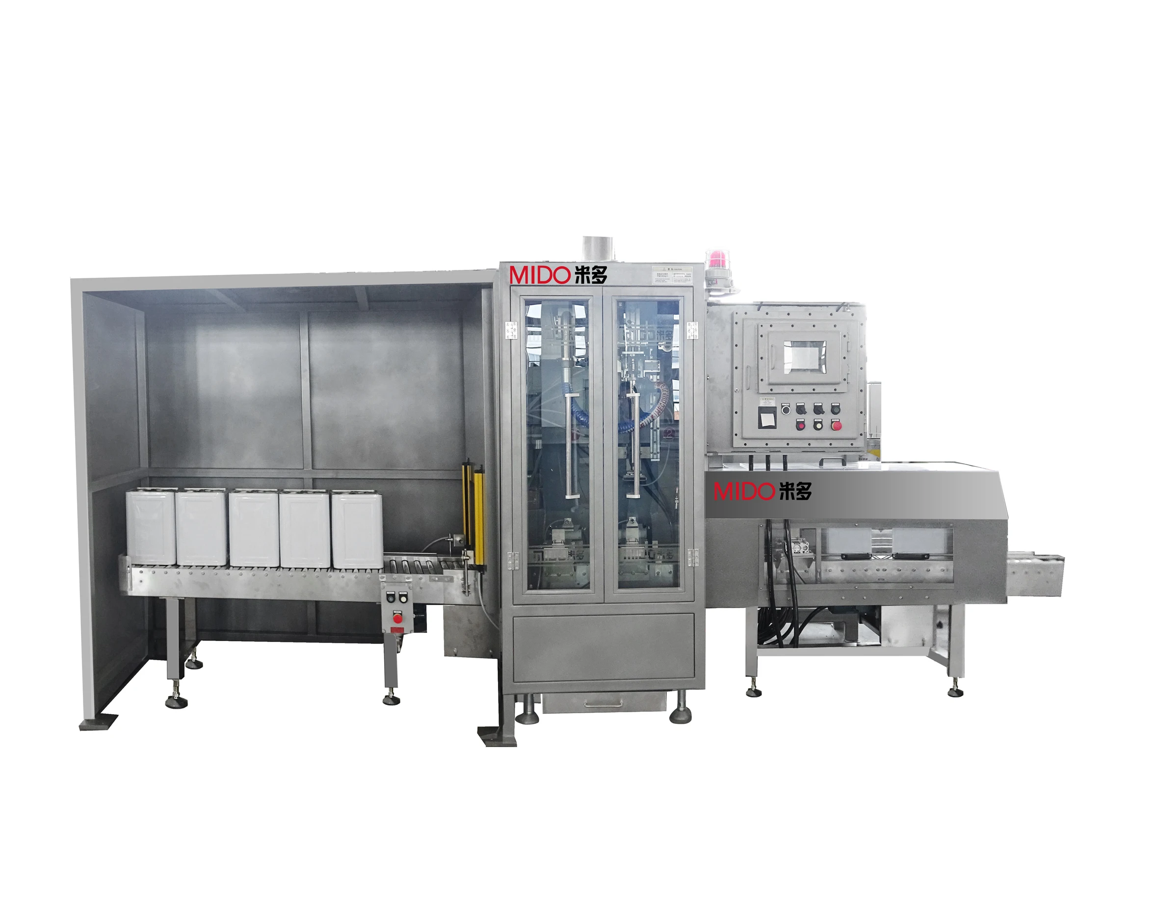 Fully Automatic Liquid Latex Paint Water Paint Solvent Intelligence Filling Line