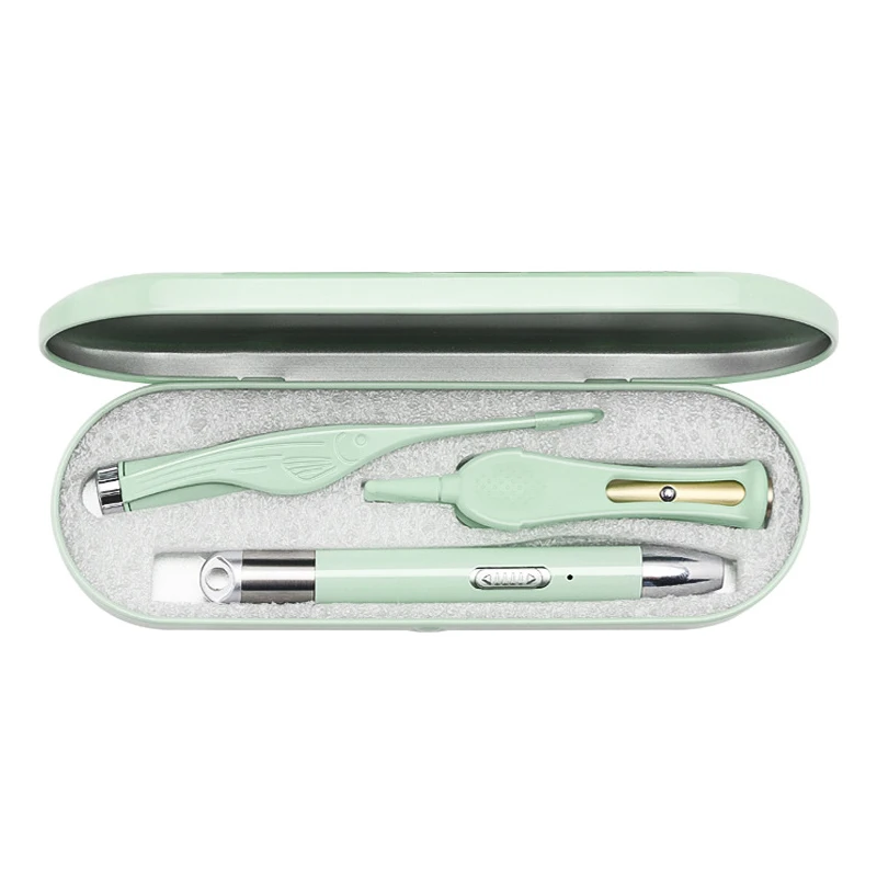 Baby Ear Cleaner Flashlight Earpick Ear Cleaning Earwax Remover Ear Curette Light Spoon with magnifier