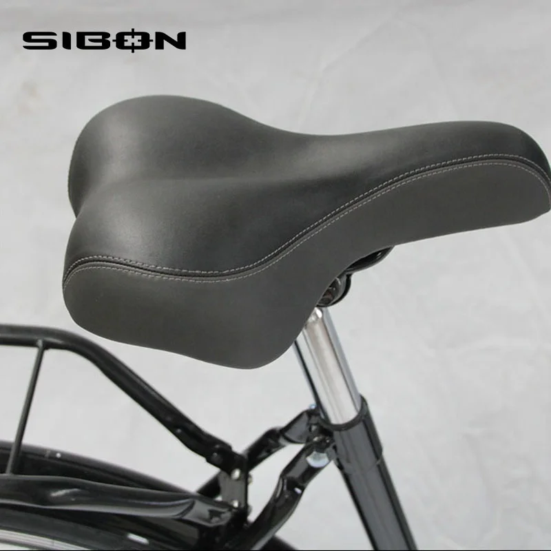 SIBON 28 inch black high carbon steel frame vintage style dutch city bike holland with LED light and pump