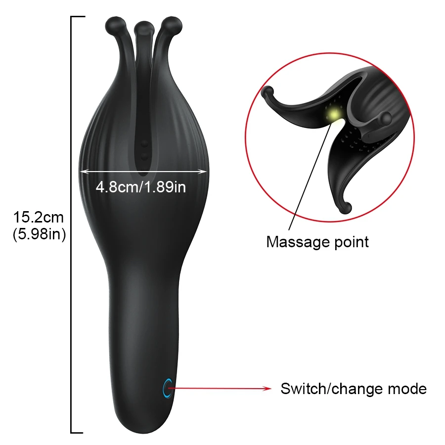 Male Glans Training Penis Erection Vibrator Chest Massage Sex Toys for Men Masturbation Couples Sex Product Shop