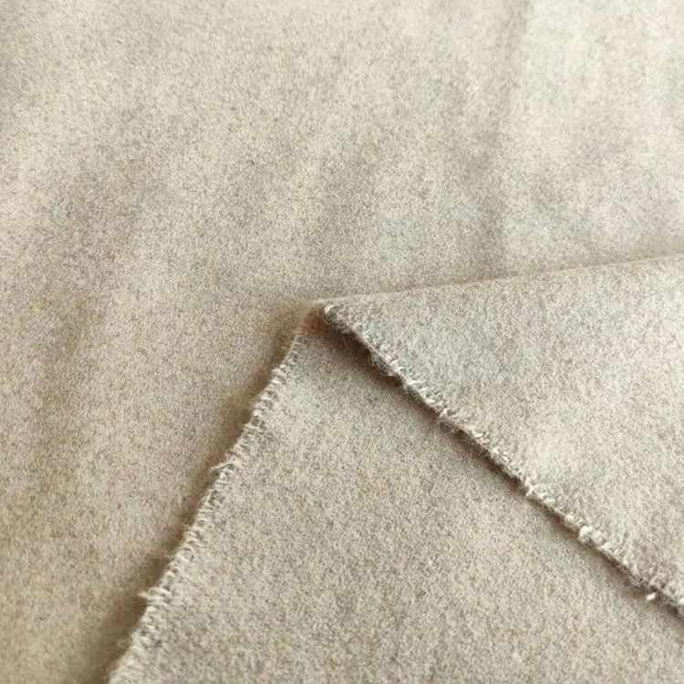 factory custom super cheap fabric 100% recycled polyester Melton fabric