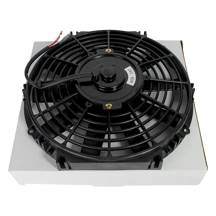 Vehicle Electric 12V 10 Inch 12 Inch Dc Auto Universal Slim Universal Condenser Radiator Cooling Fan Assy For Car Bus Truck