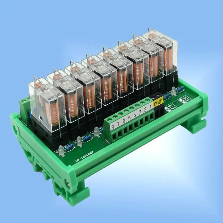 Hot sale China kit supplier DC24V DIN Microcontroller development control MCU 8 channel plc relay module