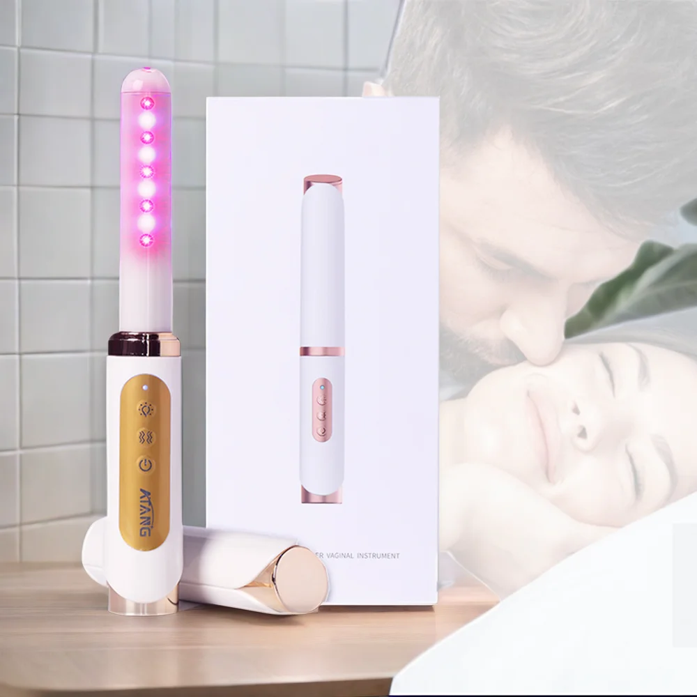 Vagina Tightening Stick for Urinary Incontinence & Cervical Erosion Red & Blue Light with Vibration Treat Vaginitis Machine