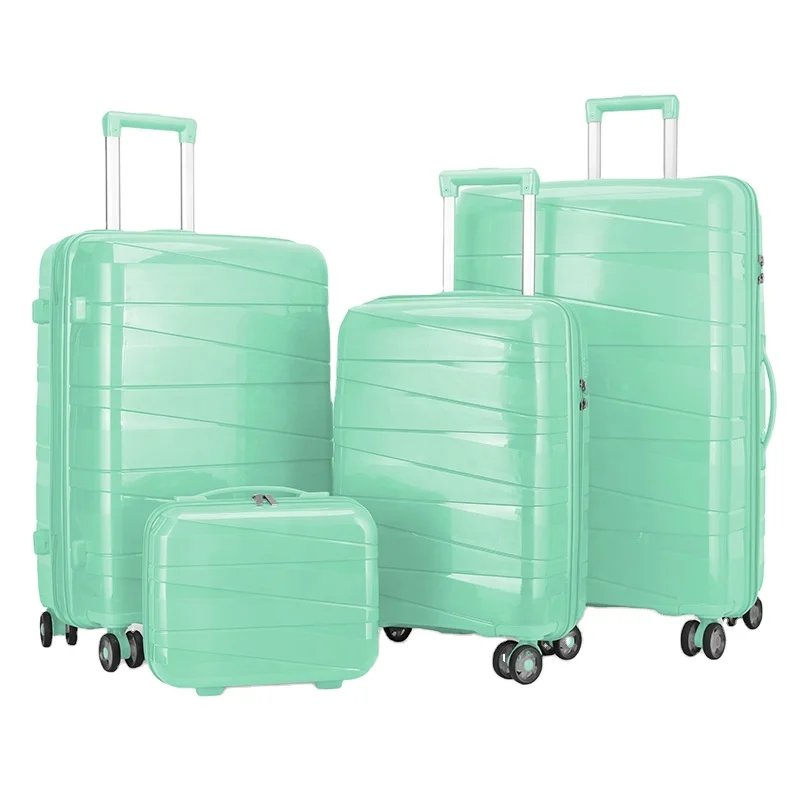 Free Sample Travel luggage set 3 pieces case PP suitcase travel luggage sets for outdoors