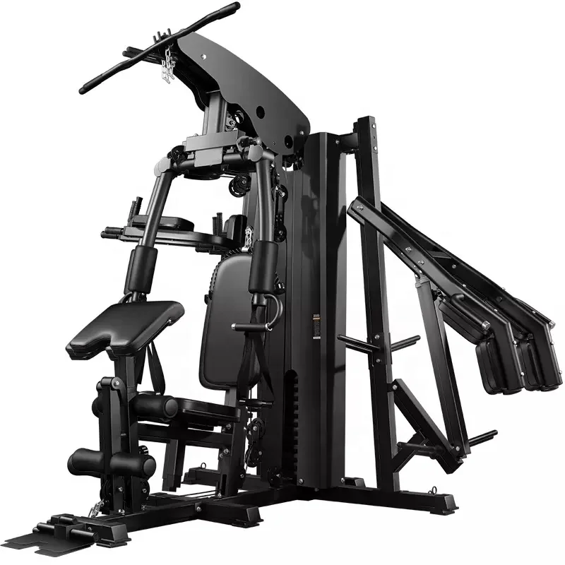 Multifunction Exercise Train 3 people 8 Multy Gym strength function area Multi-functional Smith machine power frame