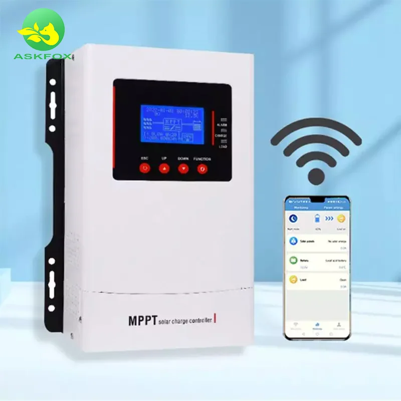 2023 Hot Sale 12V 24V 36V 48V Auto 96V Adapt Solar Panel Charger Regulator 30a 40a 60a 80a 100a Amp MPPT Charge Controller WIFI