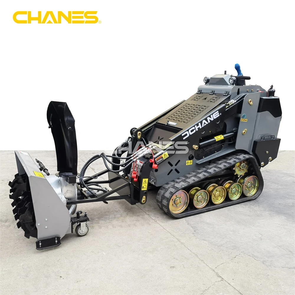 Big Promotion  Crazy sales Grey 18.4KW Perkins diesel EPA engine mini skid steer loader with rubber track spot for sale