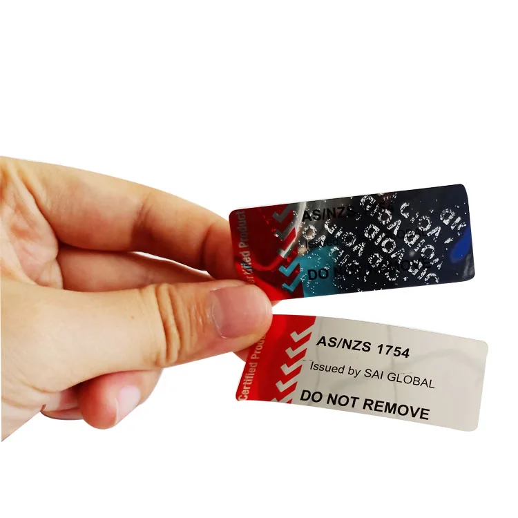 Tamper proof bottle security seal sticker labels and custom void tamper sticker.