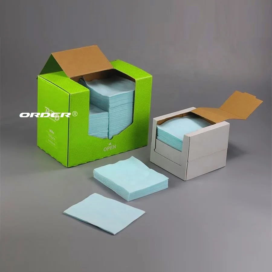 Replace Surface Preparation 1/4 fold cellulose polyester blend tear-resistant wipe rags cleaning cloths