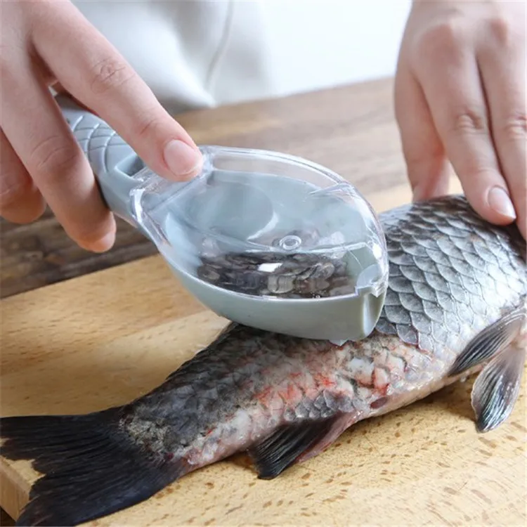 kitchen Fish Skin Brush Scraping Fishing Scale Brush Fast Remove  Fish Scales Skin Remover