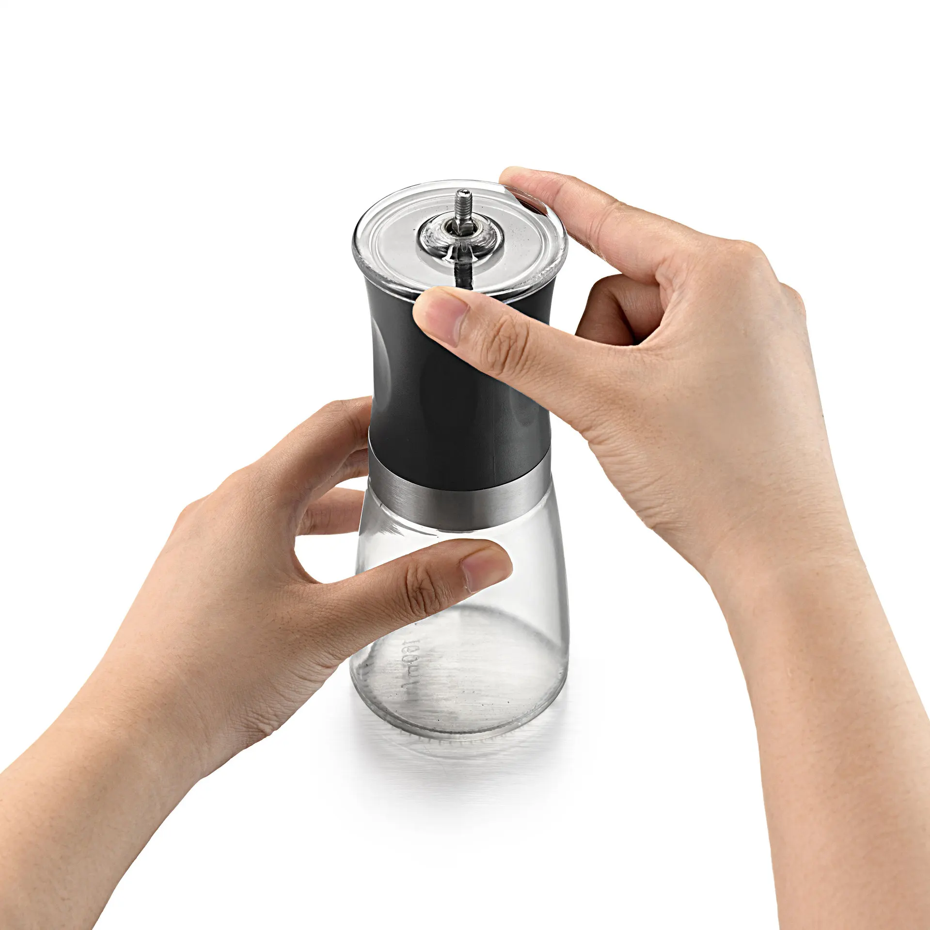 New Handheld Coffee Grinder Portable Home Mini Coffee Machine Wholesale Manual Glass Bottle Coffee Mill