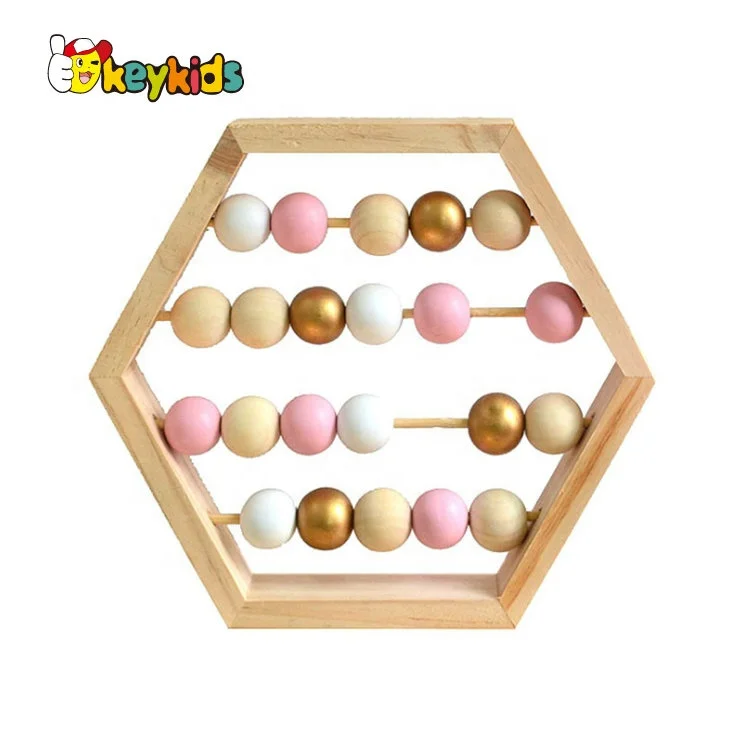 2024 New hottest educational baby wooden abacus for wholesale W12A037