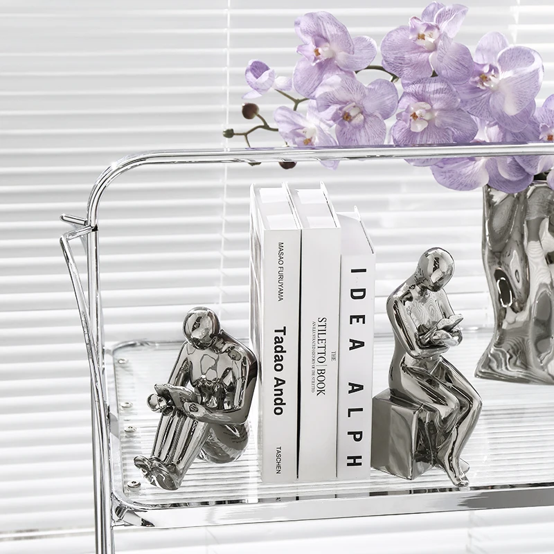 Factory Direct Design Creative Living Room Wine Cabinet Office Decorations Ceramic Bookends