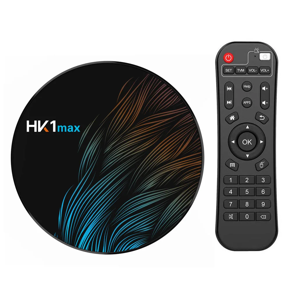 hk1 max rk3328 android 9 tv box 4GB DDR3 RAM 32GB EMMC ROM OEM logo printing Customized package support