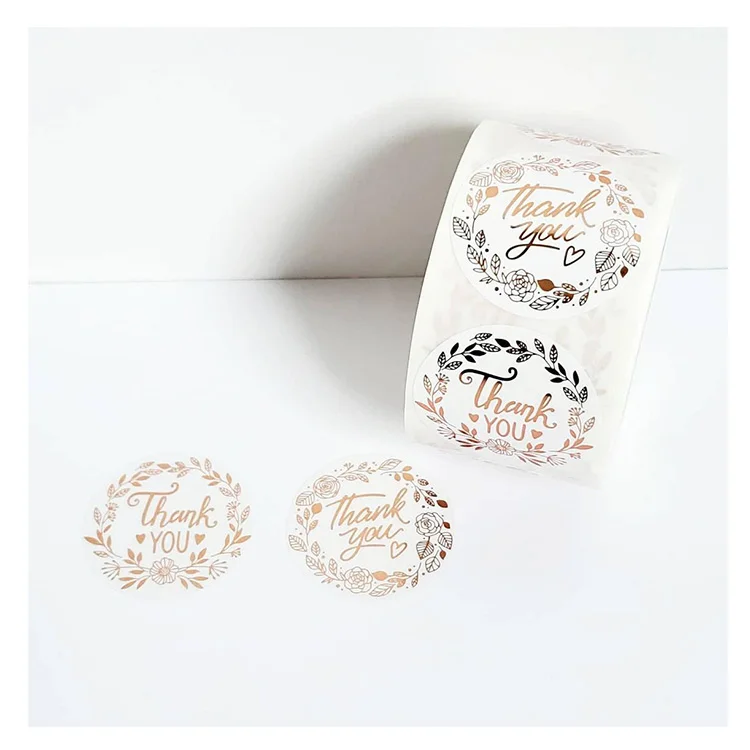 Custom Printed Paper Logo Sticker Self Adhesive Bottle Vinyl Roll Cosmetics Label Packaging Labels Food Stickers