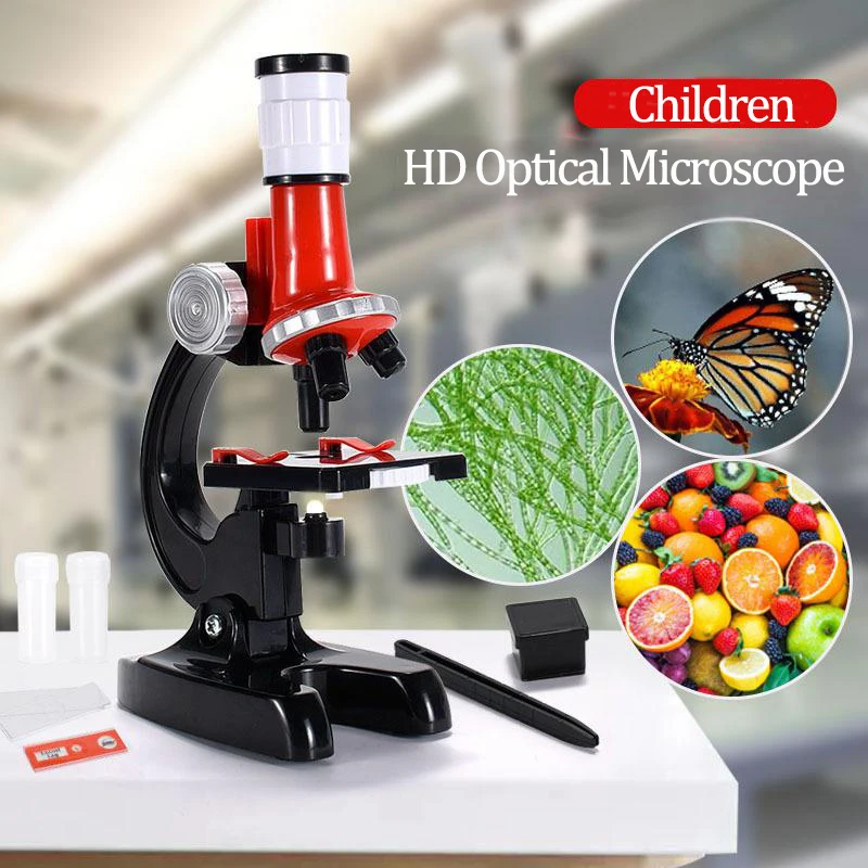 Zhorya Stock children educational toys science experiment equipment student kids optical microscope