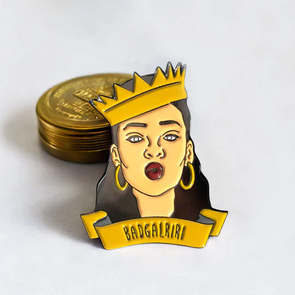 Enamel Lapel Pins Factory Wholesale Cartoon Lapel Hat Pins Metal Badge Custom Design Logo Soft Hard Enamel Pin