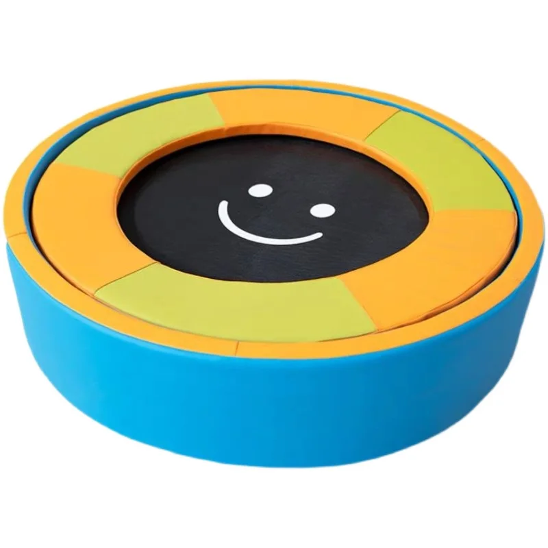 White Indoor Soft Play Playground Gymnastics Trampoline For Toddler