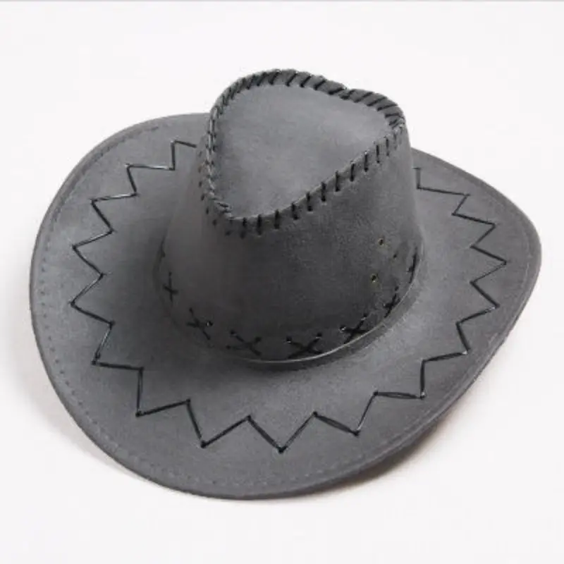 Classic Black Unisex Cowboy Hat for Adults Sleek and Chic for Daily Casual or Beach Wear