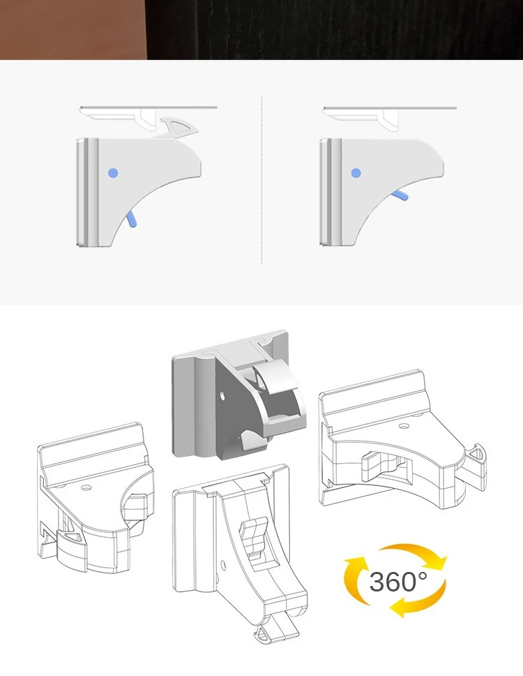 Magnetic Locks,4 Locks +1Keys,Magnetic Baby Safety Cabinet and Drawer Locks Child Proof Your Kitchen and are Easy to Install