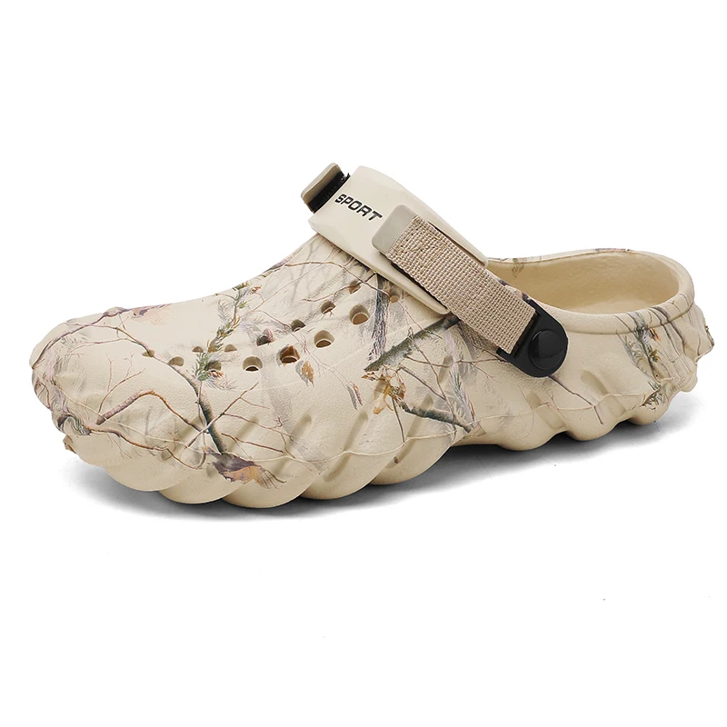 Comfortable Non-Slip Waterproof Clogs for Men Lightweight PU Sole Slip-On Shoes Perfect for Casual or Outdoor Use