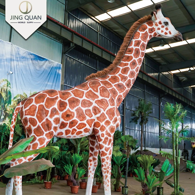 Giraffe Theme Park Animatronic  Robotic Animals Moving Walking Dinosaur World Realistic Ride On Dinosaurs Costume