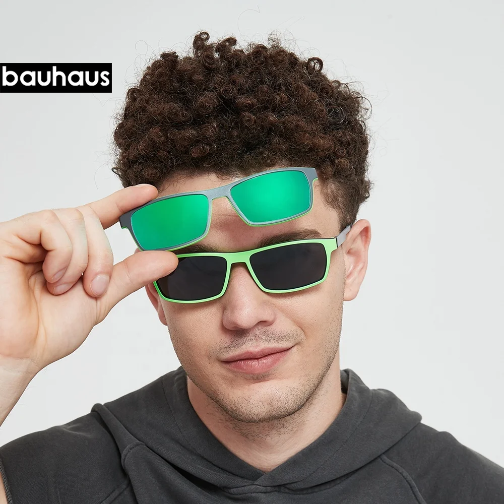 X3194 Bauhaus модные зеркальные солнцезащитные очки