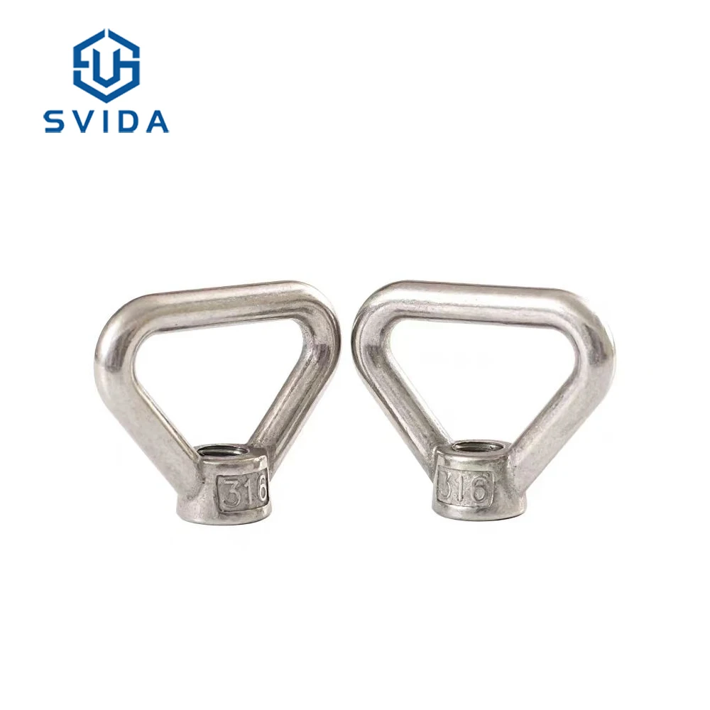 Hot Sale Stainless Steel A2 SS304 M10 M12 M14 M16 M20 24 Triangle Eye Lifting Nut