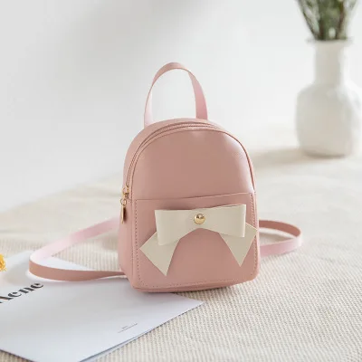 FLB202 bow decor 2020 mini pu leather designer bag hiking backpacks