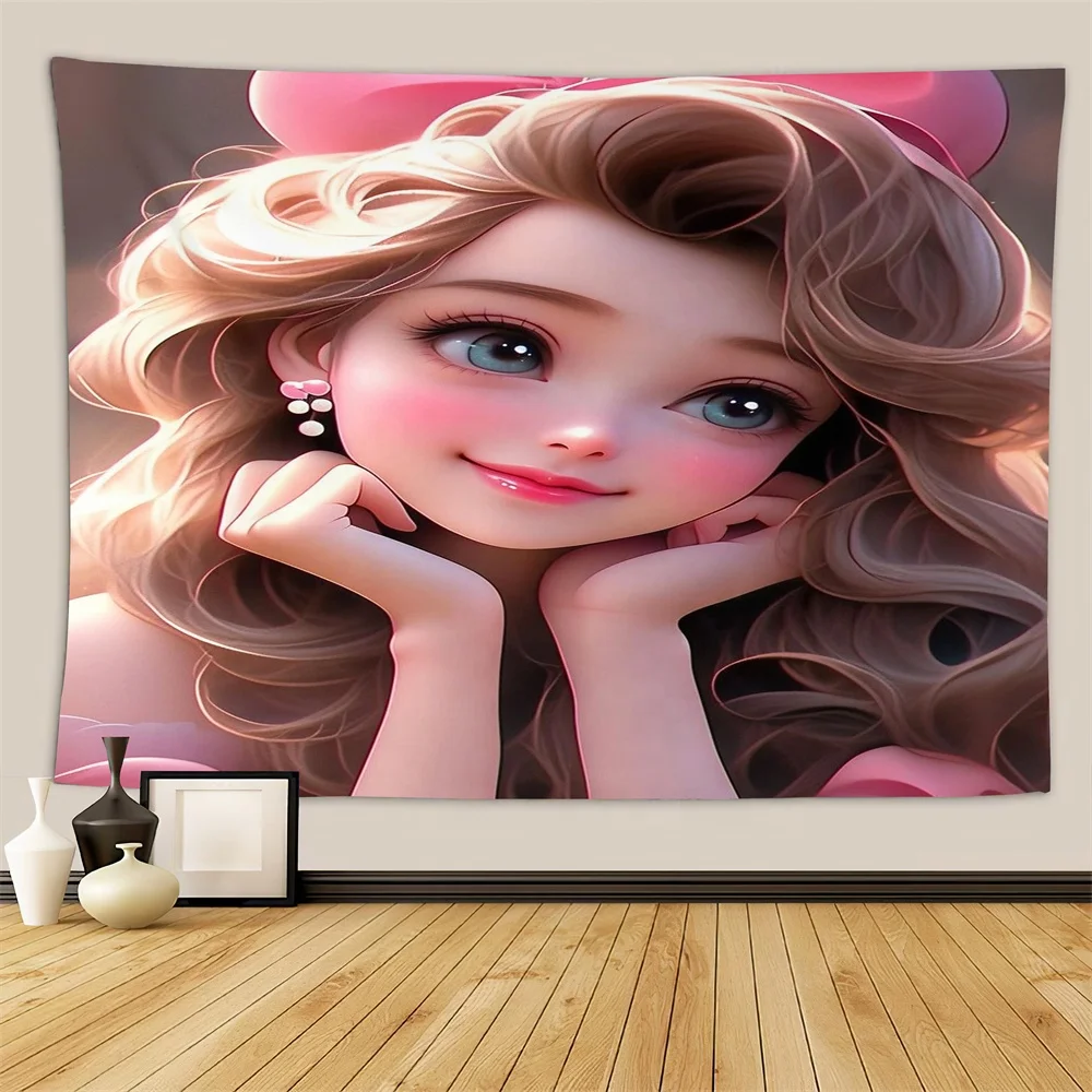 Top High Quality Custom Logo Printed Polyester Fabric Anime Wall Tapestry For Home Decor