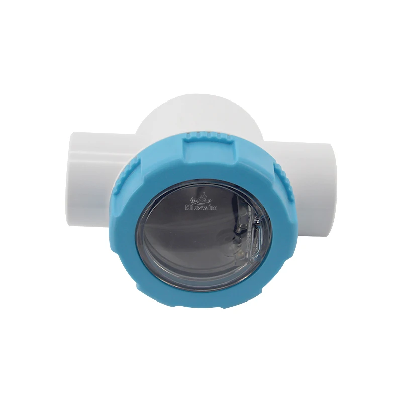 Pool Fittings ABS 2 Way Valve Safety Transparent Non Return Swimming Pool Plastic Check Valve