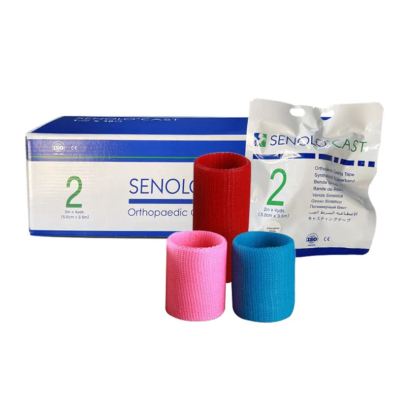 Different Colors Orthopedic Fiberglass Casting Tape Plastic bandage orthopedic fibreglass bandage and casting tape