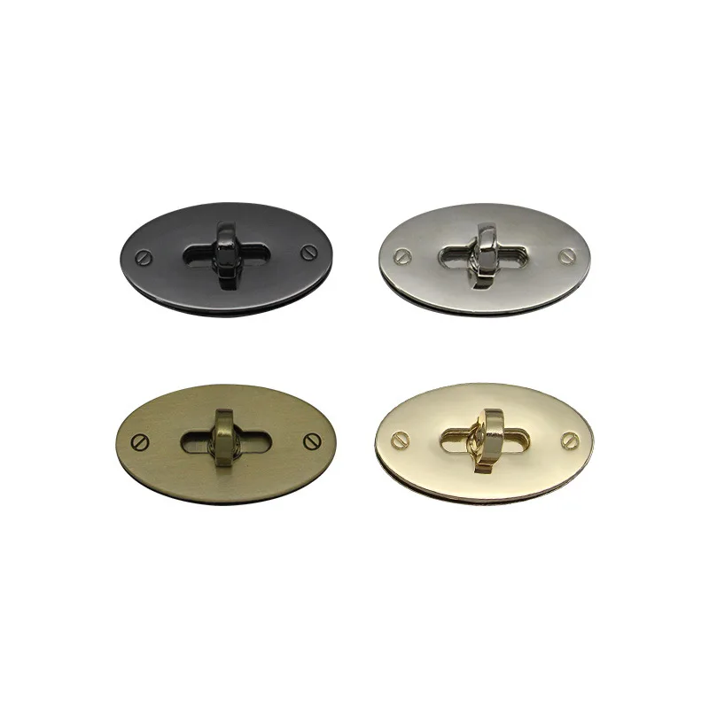 Oval Twist Turn Handbag Lock Fastener Closure Accessory Clasp Bag Purse Lock