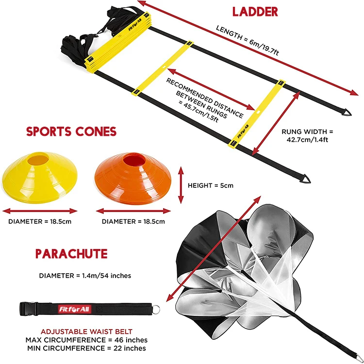Custom Adjustable Speed Training Ladder Agility Ladder for Soccer