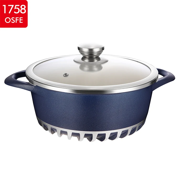 Italy 10 Pcs Die Casting Dessini Non-stick Kitchenware Colorful Cookware Set