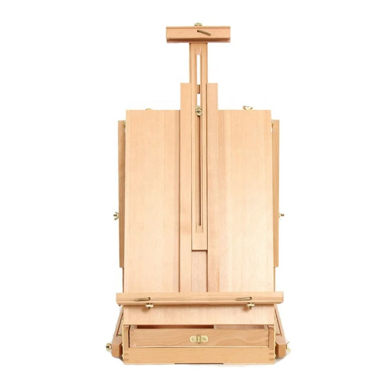 High quality portable beechwood easel stand french style easel box