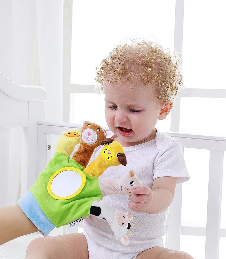 Custom Stuffed Animals Kawaii Finger Plush Soft Toys For Children Hand Puppet Plush Custom Doll For Kids Creative Doll