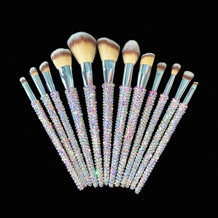 Beauty Diamond Makeup Brush Set Makeup Artist Special Makeup Brush with Diamond Box