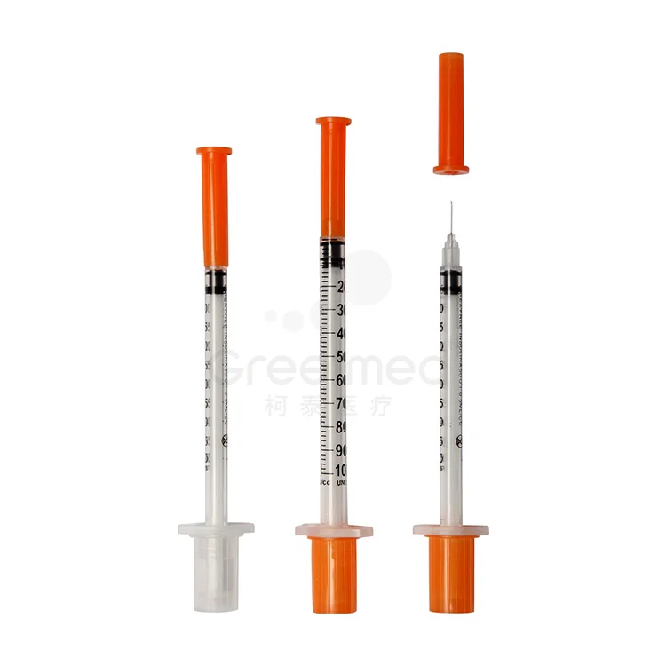 Caja de 100 jeringas insulina 6 мм 31 г с aguja jeringa медицинские расходные материалы