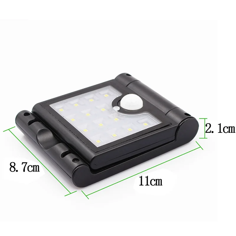 
Foldable Outdoor Bright Lamp Mounted Sensor Security Solar Folding Led Powered Wall Light For Driveway Patio Yard Garden 
