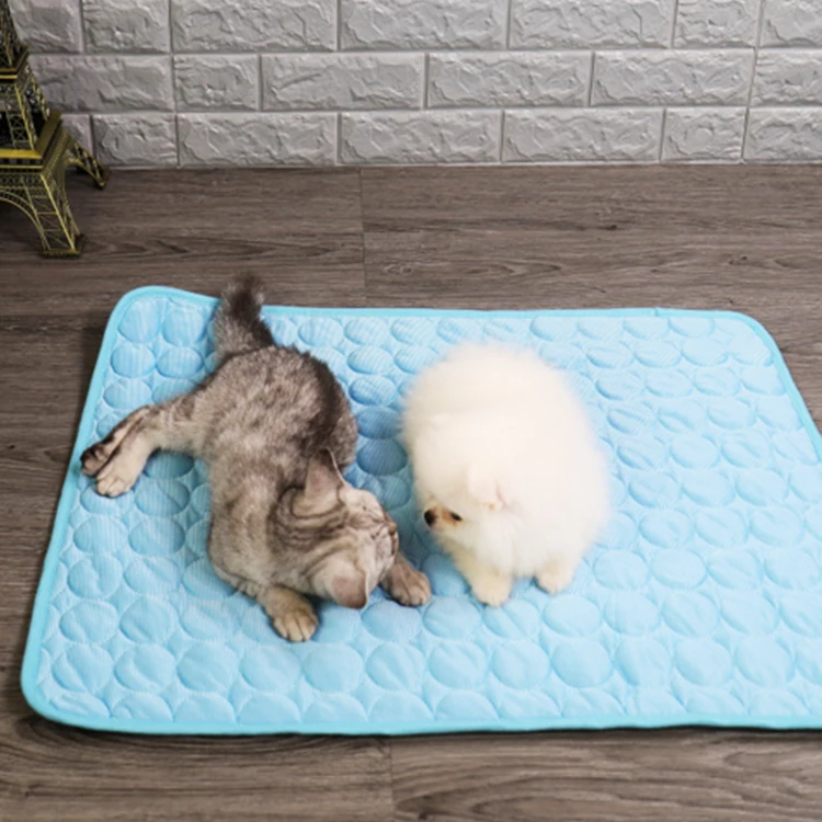 Custom pet cool gel mat summer cooling ice mat dog cold mattress polyester sponge cooling gel mattress