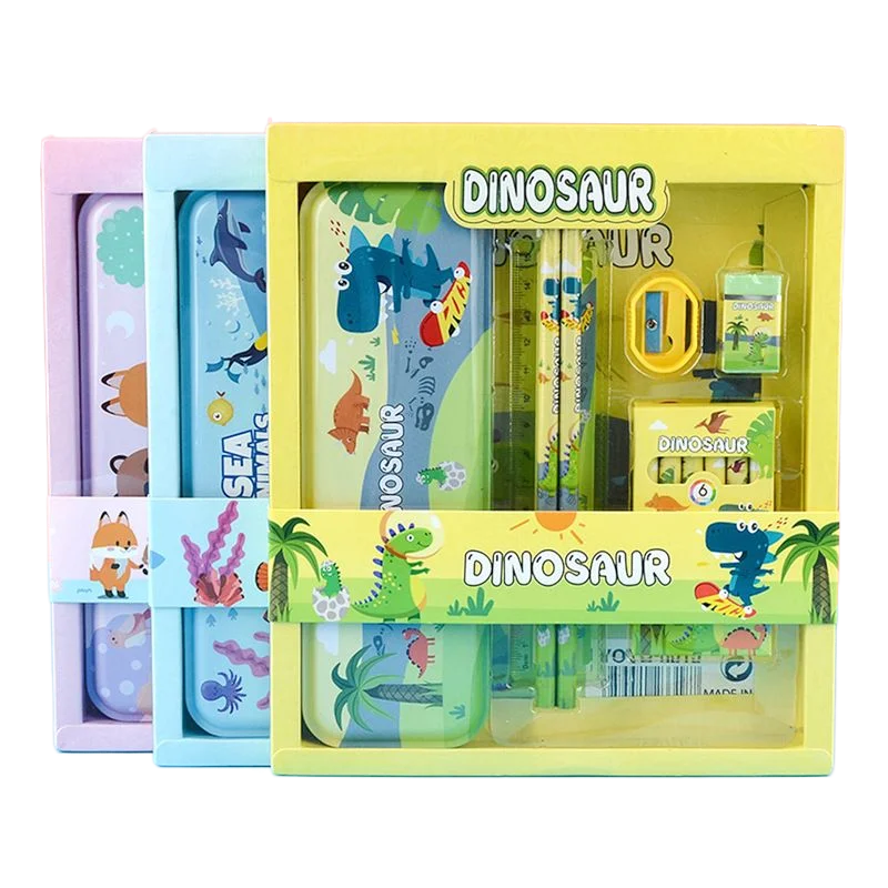 JTX343 School Supplies Eco-Friendly Cute Stationery Set Painting Art Creative Kids School Stationery Set For Children Gift