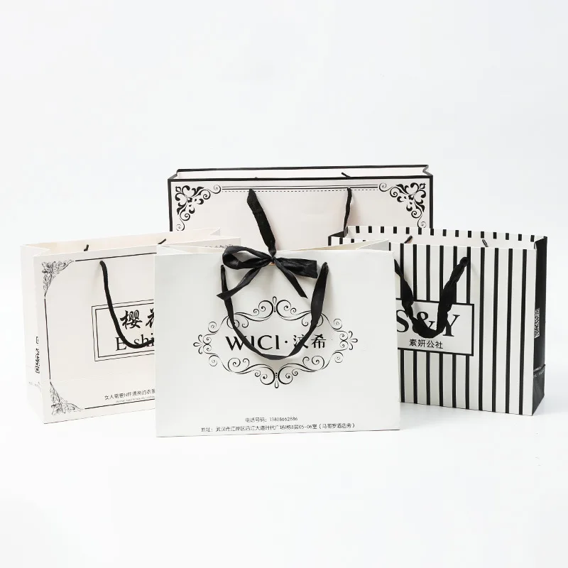 Подарочные пакеты sacola de papel на заказ с логотипом крафт-коричневый цветок bolsa saco картонный розничный бумажный