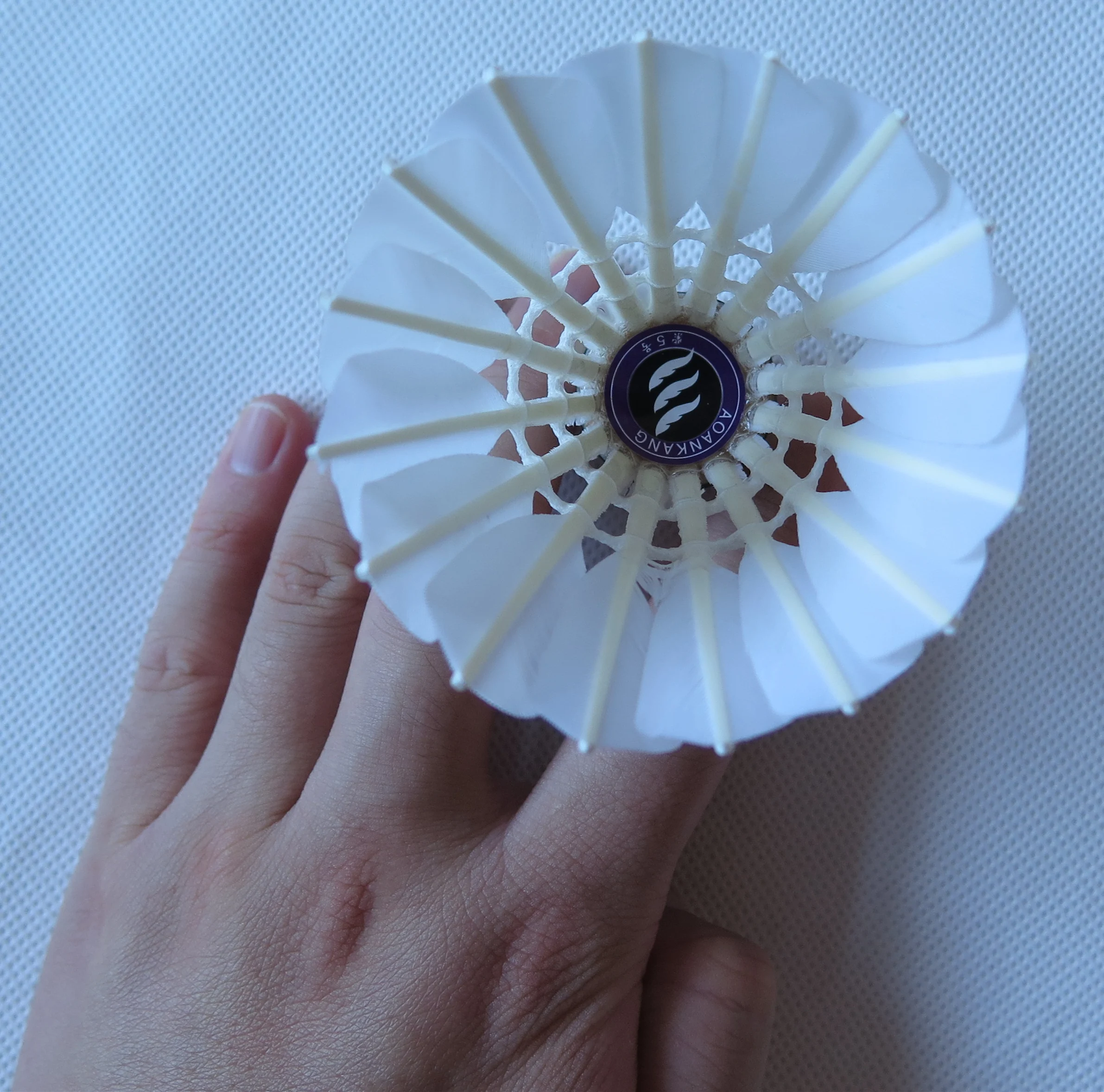 Wholesale Brand High Quality Reasonable Price Goose Feather Badminton Shuttlecocks Fashion White OEM Customized Head Logo Style