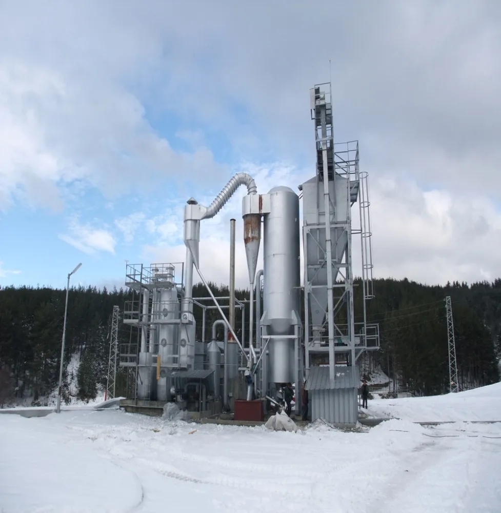 Газификатор биомассы рисовой шелухи мощностью 1 МВт электростанция газификации