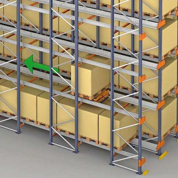 Полуавтоматический Радиоуправляемый стеллаж, система хранения поддонов на складе, 500-1500 кг/поддон