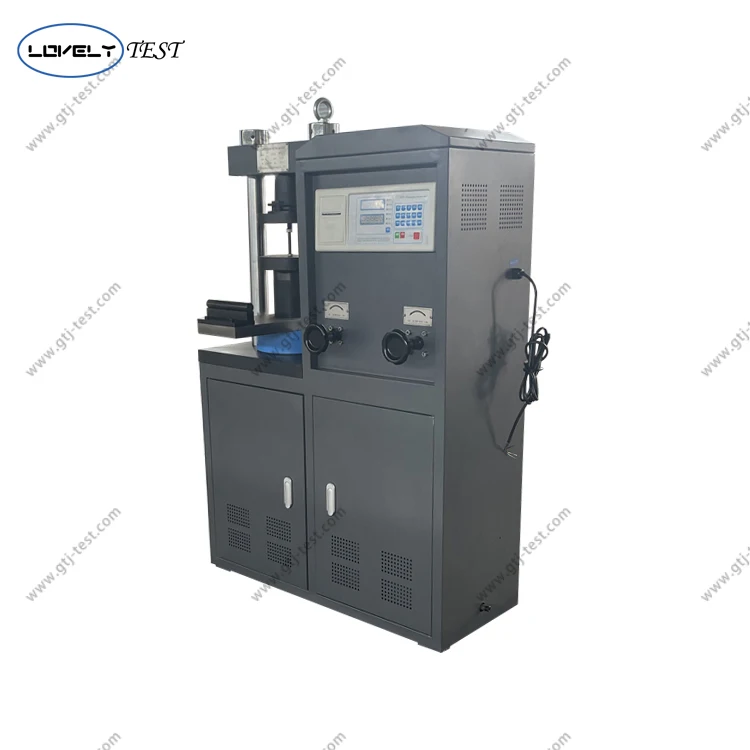 Cement compression and flexural press test machine